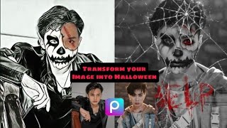 How to TRANSFORM YOUR IMAGE INTO HALLOWEEN | Picsart Tutorial screenshot 2