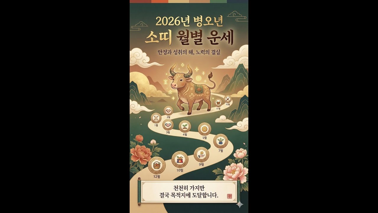 2026년 소띠 운세 | 대박 나는 달 최초 공개 
