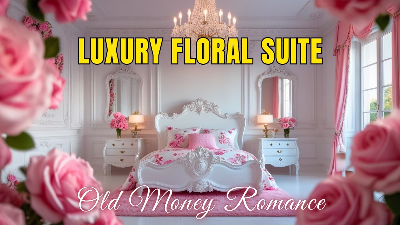 💕 Inside an Ultra-Luxury Coquette Princess Bedroom in White & Blush