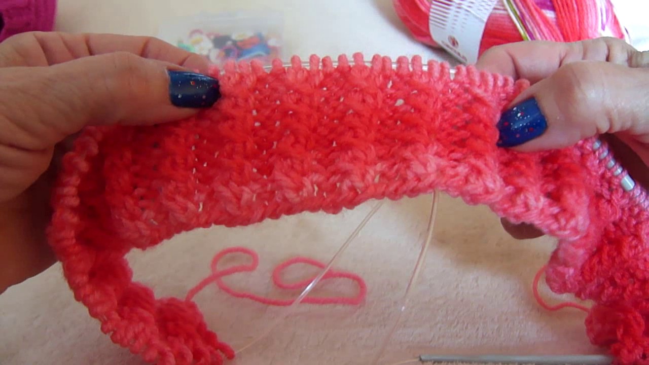 Boina em tricô Parte 1