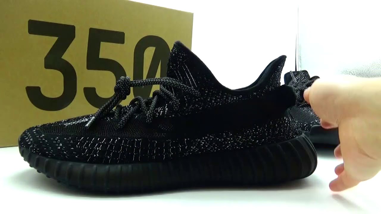 yeezy black static reflective legit check