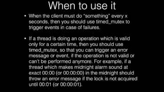 Timed Mutex Simplified