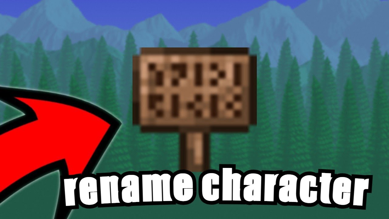 so you can now change your username in terraria... YouTube