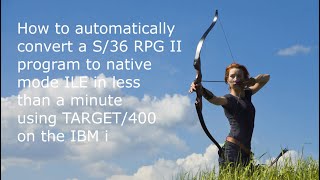 How to convert a S/36 RPG II program in less than a minute to native RPG ILE  on the IBM i
