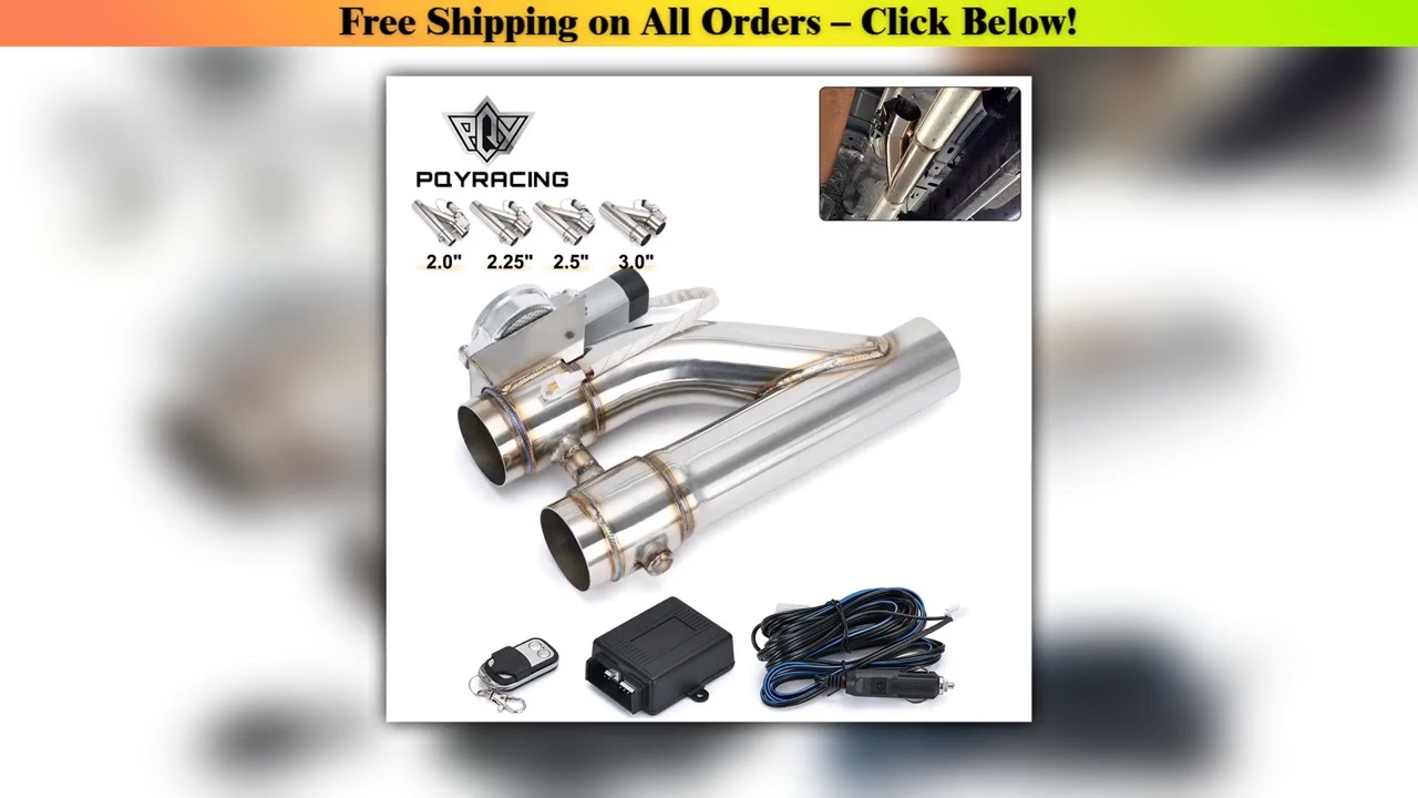 Universal 2" 2.25" 2.5" 3.0" Stainless Steel 304 Electric Exhaust Downpipe Cutout E-Cut Out