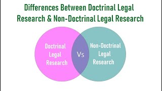 Differences Between Doctrinal Legal Research And Non Doctrinal Legal Research