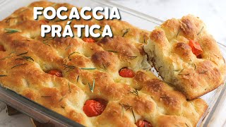 FOCACCIA sem sovar! Super MACIA, prática e simples! | FOCACCIA DE ALECRIM | Day Flaubert