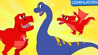 Morphle Dinosaur Adventures  Pterodactyl, TRex, Ankylosaurus Videos for Kids