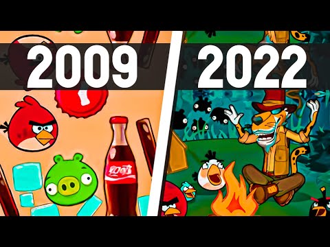 Эволюция УДАЛЕННЫХ игр Angry Birds (2009 - 2022) Cheetos, Coca Cola, McDonald’s..
