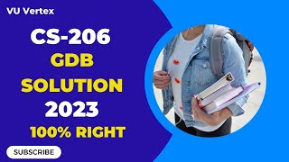 CS206 GDB Solution Spring 2023 | Complete and Correct Solution