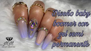 ¿No tienes colores de acrílico para 💅🏻 Baby boomer😱 ? ¡HAZLO CON GEL SEMIPERMANENTE!😉