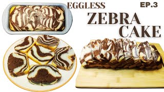 Eggless Zebra Cake Recipe|ज़ेबरा केक रेसिपी|Cake Recipe Series|Ep.3