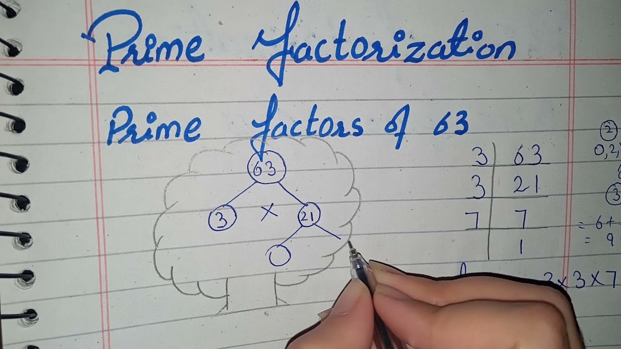 Factor Tree Of 63 Prime Factorization Of 63 YouTube