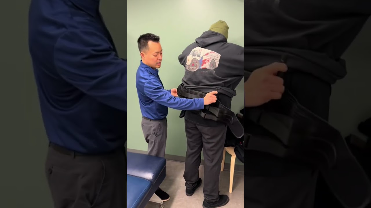 How to use a back brace!