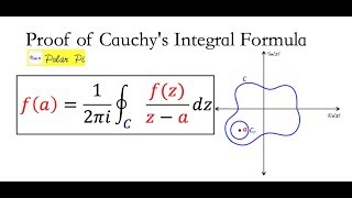 Cauchy's Integral Formula - The Proof (Not to be Confused W/ Cauchy's Thm)