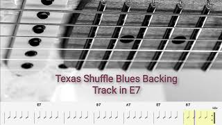 Texas Shuffle Blues Backing Track in E7 125bpm