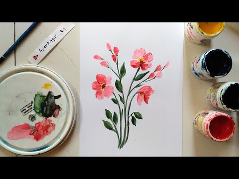 Video: Cara Melukis Bunga Dengan Guas