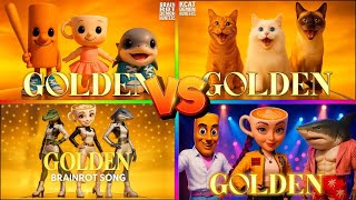 HUNTR/X - "GOLDEN" vs BABY BRAINROT vs DOG BRAINROTvs ANIME BRAINROT