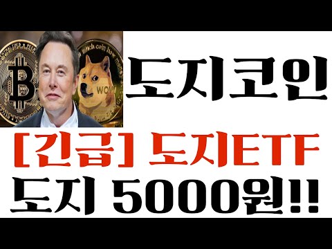 [도지코인] 도지 5000원!!! 초강력 떡상호재 도지ETF [단독공개] 이것만은 비밀입니다! #도지코인목표가 #도지코인전망 #도지코인