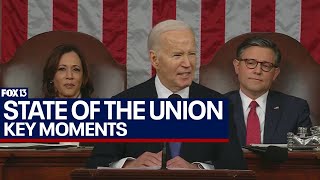 Highlights from President Biden's fiery 2024 State of the Union address