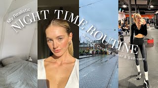 My Realistic Night Time Routine | Evening Workout, Cooking Dinner & Self Care | Sanne Vloet