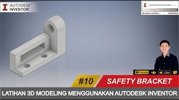 AUTODESK INVENTOR | #10 LATIHAN  DESAIN SAFETY BRACKET