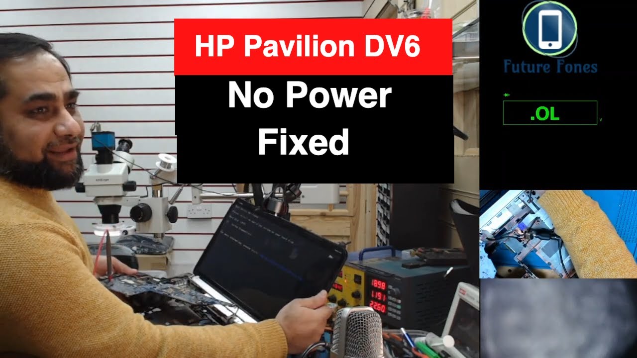 HP Pavilion dv6 dv6-6b51sa No Power Fixed. Diagnose And Repair