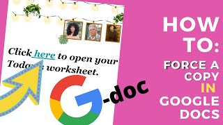 How to Force A Copy of a Google Doc for Students in your Bitmoji Classroom