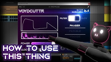 VOYDCUTTR Full Demo (New Spectral Filter/Spectral Gate Plugin)