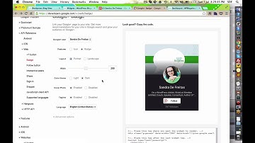 How to add a Google+ Badge to Your WordPress Blogsite