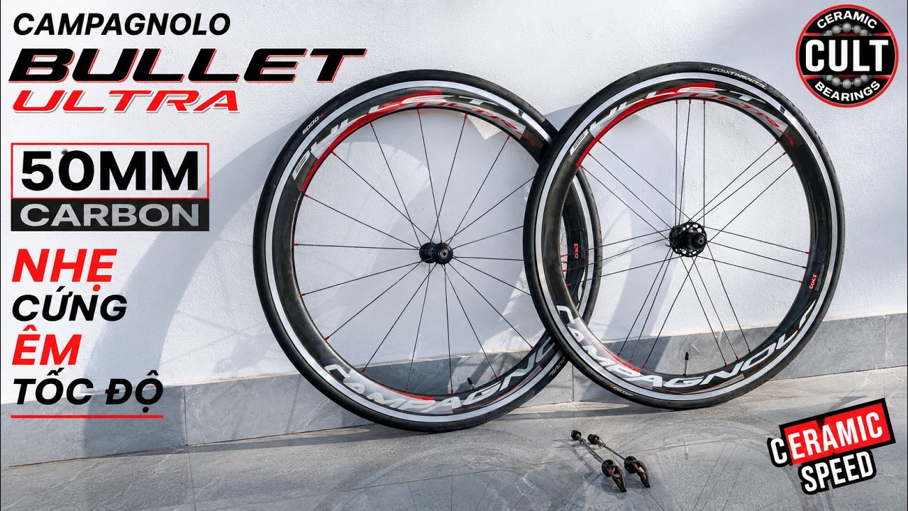 Campagnolo Bullet Ultra 50mm | Carbon Aluminum Rim + CULT Ceramic