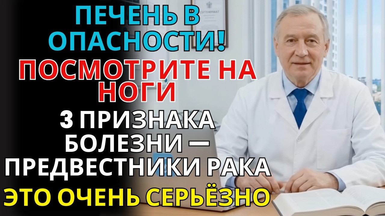 Срочная проверка: печень в опасности — 3 симптома на ногах | СЕРДЦЕ ЗДОРОВО