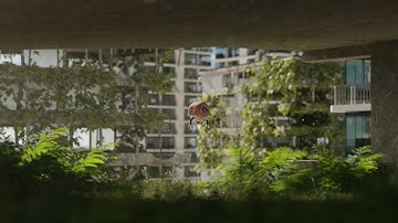 Overgrown parking garage in Blender (Timelapse)