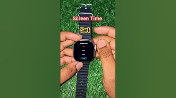 How To Set Screen Time In Smartwatch #smartwatchclub #t900ultra #screentime #short #shortfeed #viral