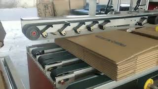 full automatic high speed carton stitcher gluer machine