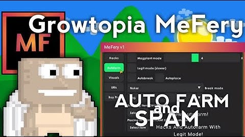 Growtopia New AutoFarm & ModMenu For Pc/Android MeFery V1 Insane AutoFarmer For Growtopia 3.81