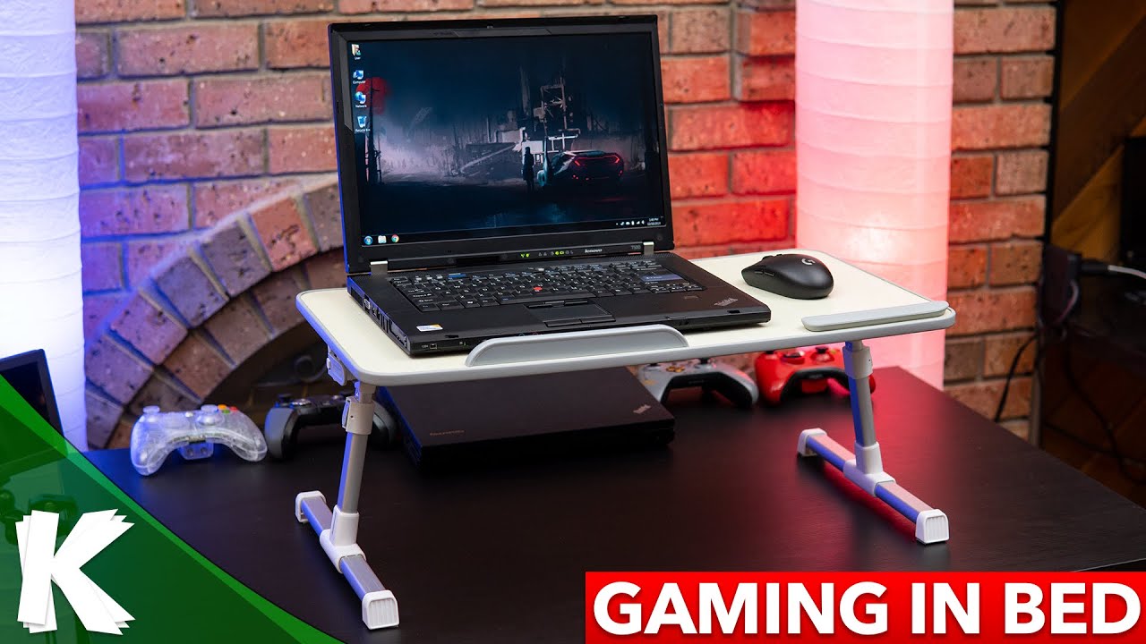 Portable Laptop Desk | Gaming In Bed | Neetto Adjustable Laptop Table -  Youtube