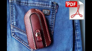 Ключница из натуральной кожи. Leather handmade Бесплатная выкройка # PDF Pattern