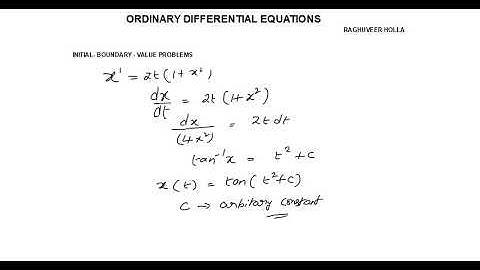 ||ORDINARY DIFFERENTIAL EQUATIONS||
