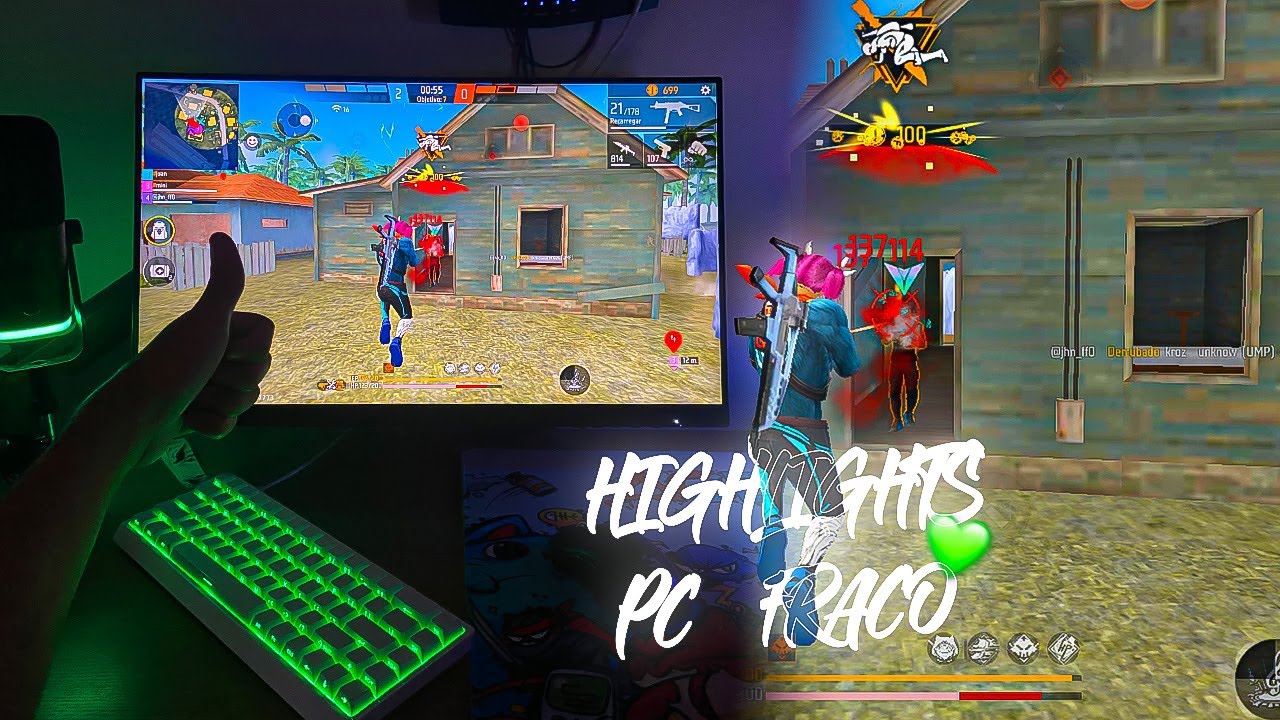 HIGHLIGHTS EM 4x4 APOSTADO! 🥋💚 Highlights Free Fire 1280x720 Ryzen 5 5600 RTX 2060 S