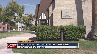 Officials investigating arson at downtown LDS church, union hall screenshot 1