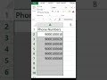 Excel How to add country code to phone Trick #Excel #exceltricks #youtubeshorts #comapny #telugu