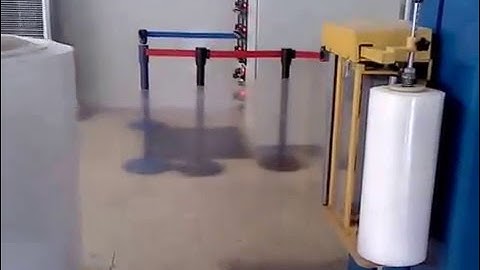 Pallet wrapping machine, Automatic Pallet wrapper machine with top plate