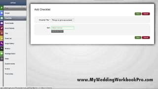 Checklist Tools at My Wedding Workbook Pro