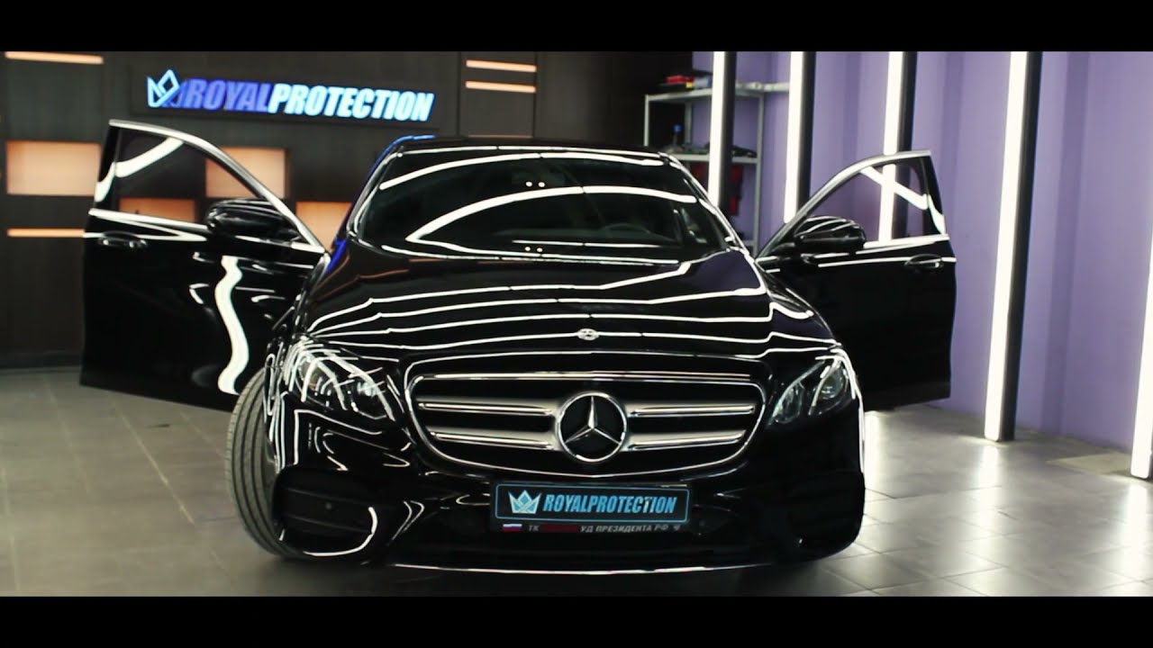 Электронная тонировка стекол авто ONGLASS на Мерседес (Детейлинг RoyalProtection)