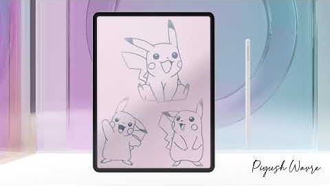 Sketching in Procreate:- Pikachu | Timelapse