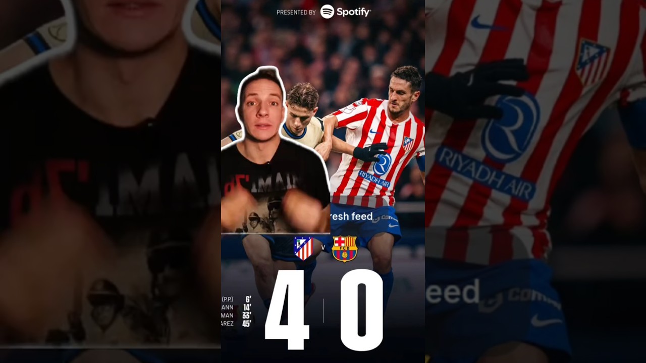 🚨ПОРА ВСПОМНИТЬ РЕМОНТАДУ😏БАРСА НЕОЖИДАННО ВЛЕТЕЛА АТЛЕТИКО 0-4 В КУБКЕ🏆