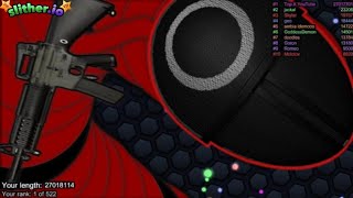 Slither.io A.I. Squid Game Guard Vs Tiny Pro Snakes - Epic Skin Slitherio Vip Best Gameplay screenshot 5