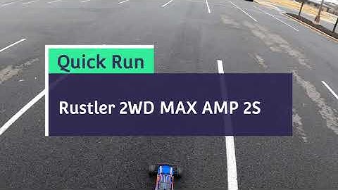 TRAXXAS RUSTLER 2WD Speed Run Stock 2S Max Amp Battery