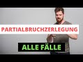 Partialbruchzerlegung | Alle Fälle in einer Aufgabe (Einfache-, Mehrfache- und Komplexe Polstellen)